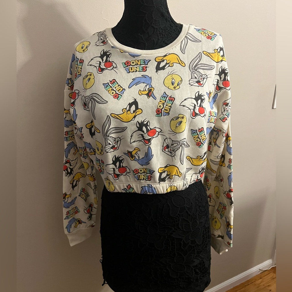 Warner Bros. Looney Tunes Cropped Sweatshirt
